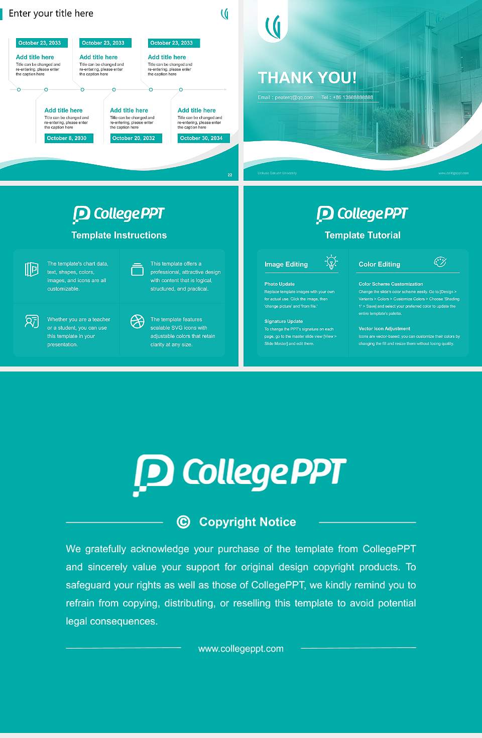 Uekusa Gakuen University Lecture Sharing and Networking Event PPT Template4:3 ratio PPT effect preview image4