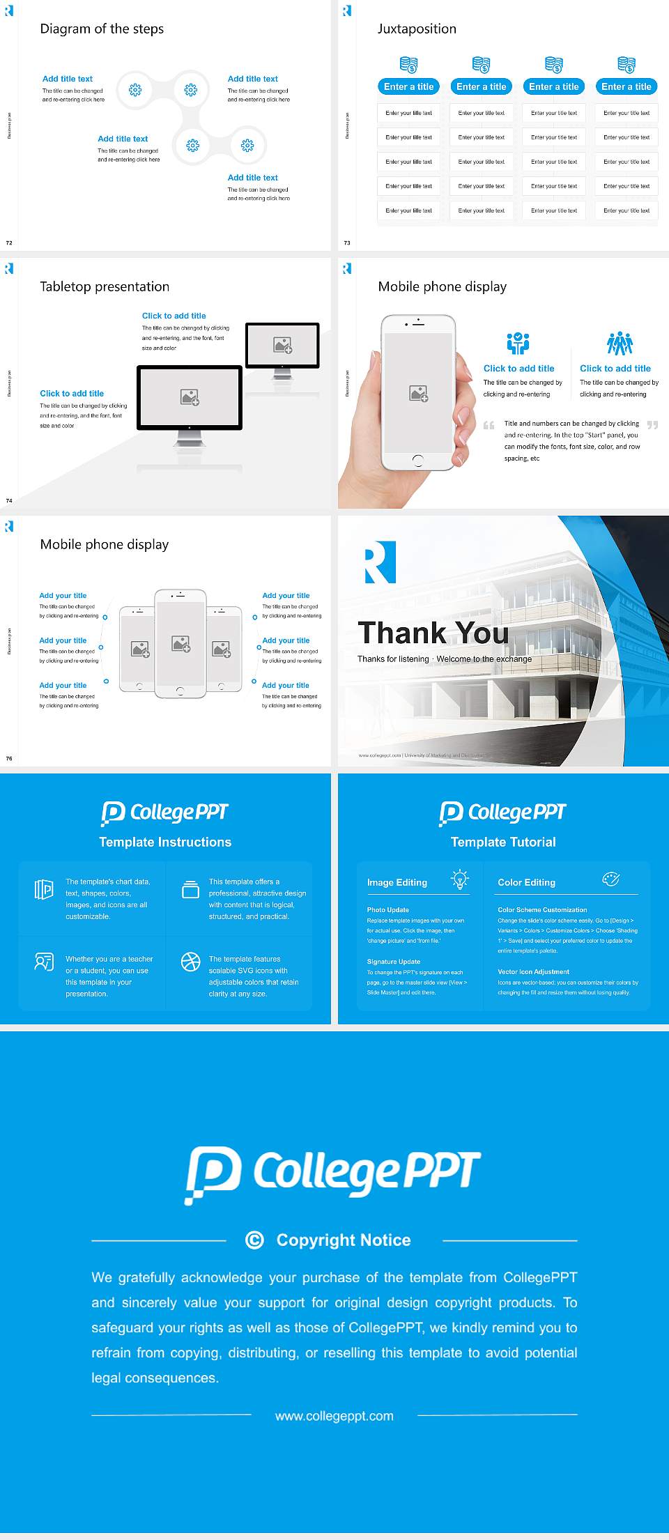 University of Marketing and Distribution Sciences Competition/Entrepreneurship Contest PPT Template4:3 ratio PPT effect preview image9