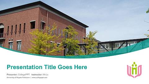 University of Niigata Prefecture Course/Courseware Creation PPT Template