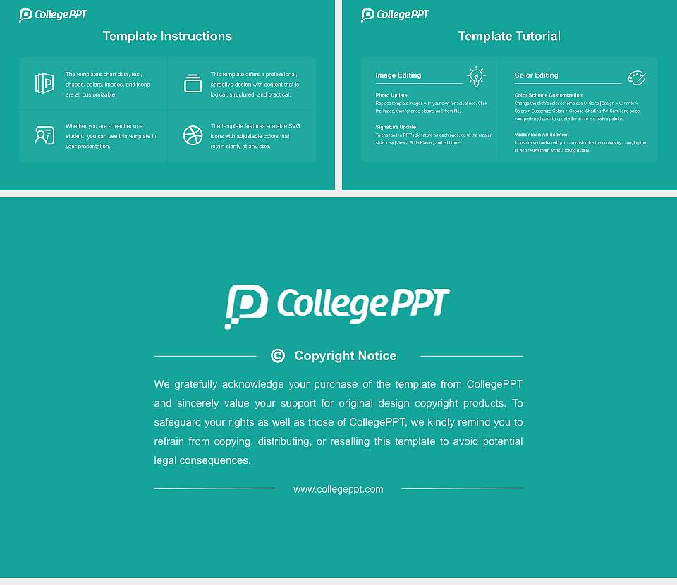 University of Niigata Prefecture Course/Courseware Creation PPT Template16:9 ratio PPT effect preview image5