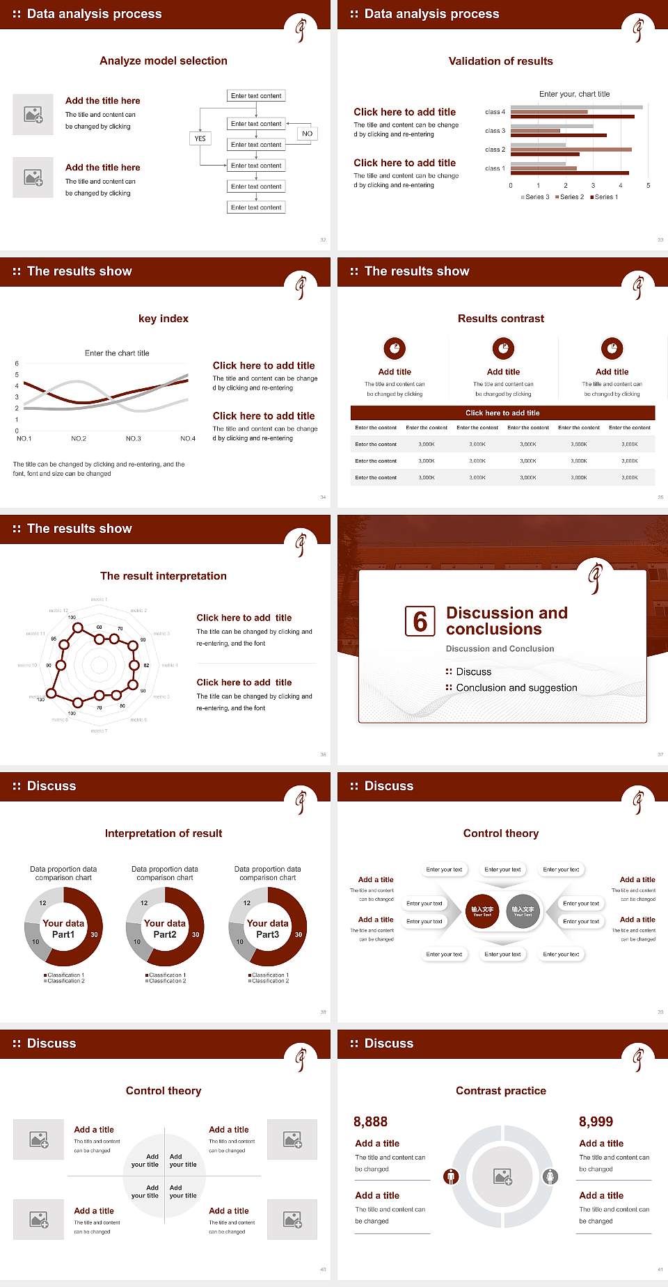 Utsunomiya University Graduation Thesis Defense PPT Template4:3 ratio PPT effect preview image5