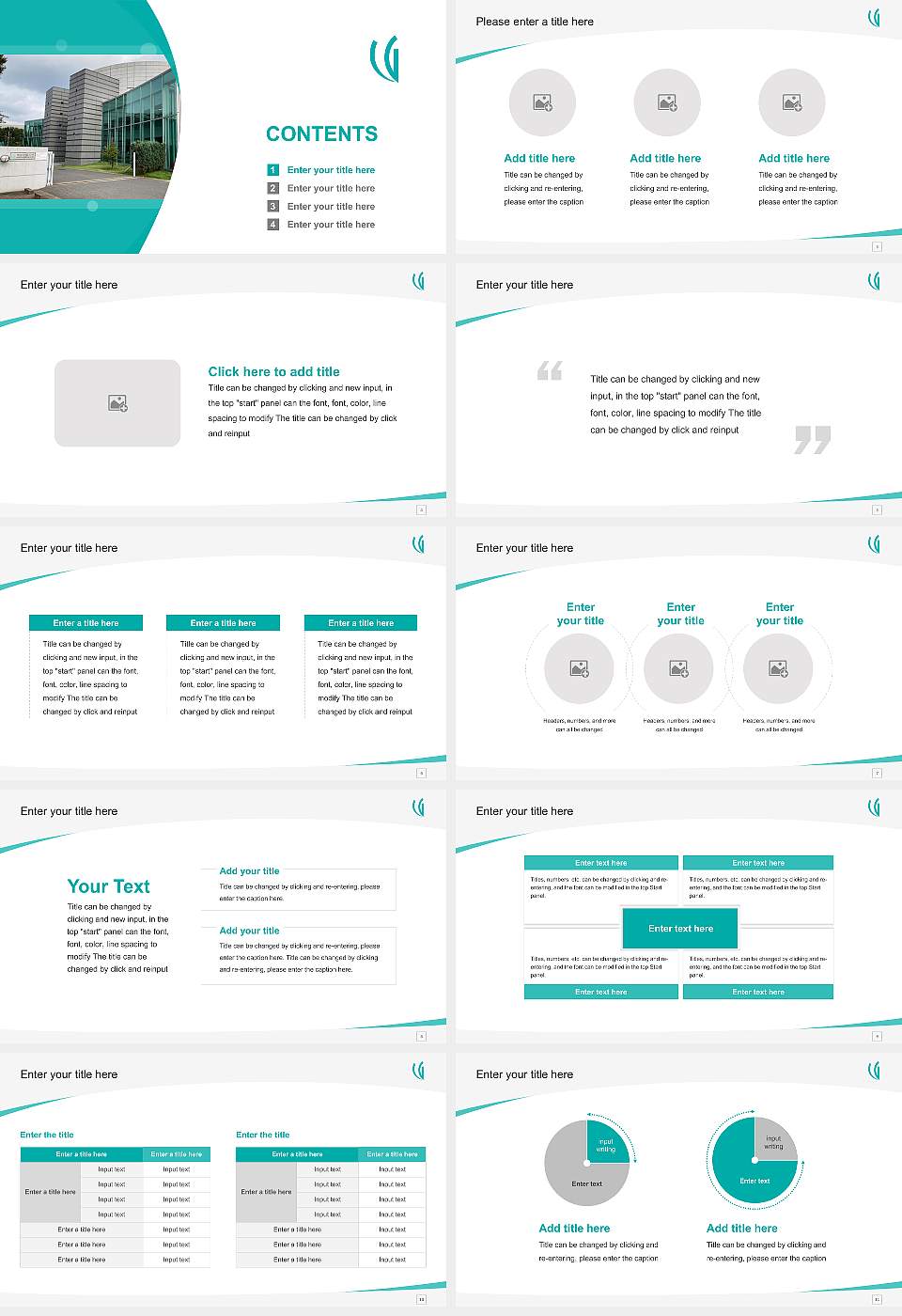 Uekusa Gakuen University Course/Courseware Creation PPT Template16:9 ratio PPT effect preview image2
