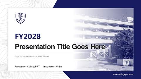 Tokyo Professional University of Health Sciences Academic Presentation/Research Findings Report PPT Template
