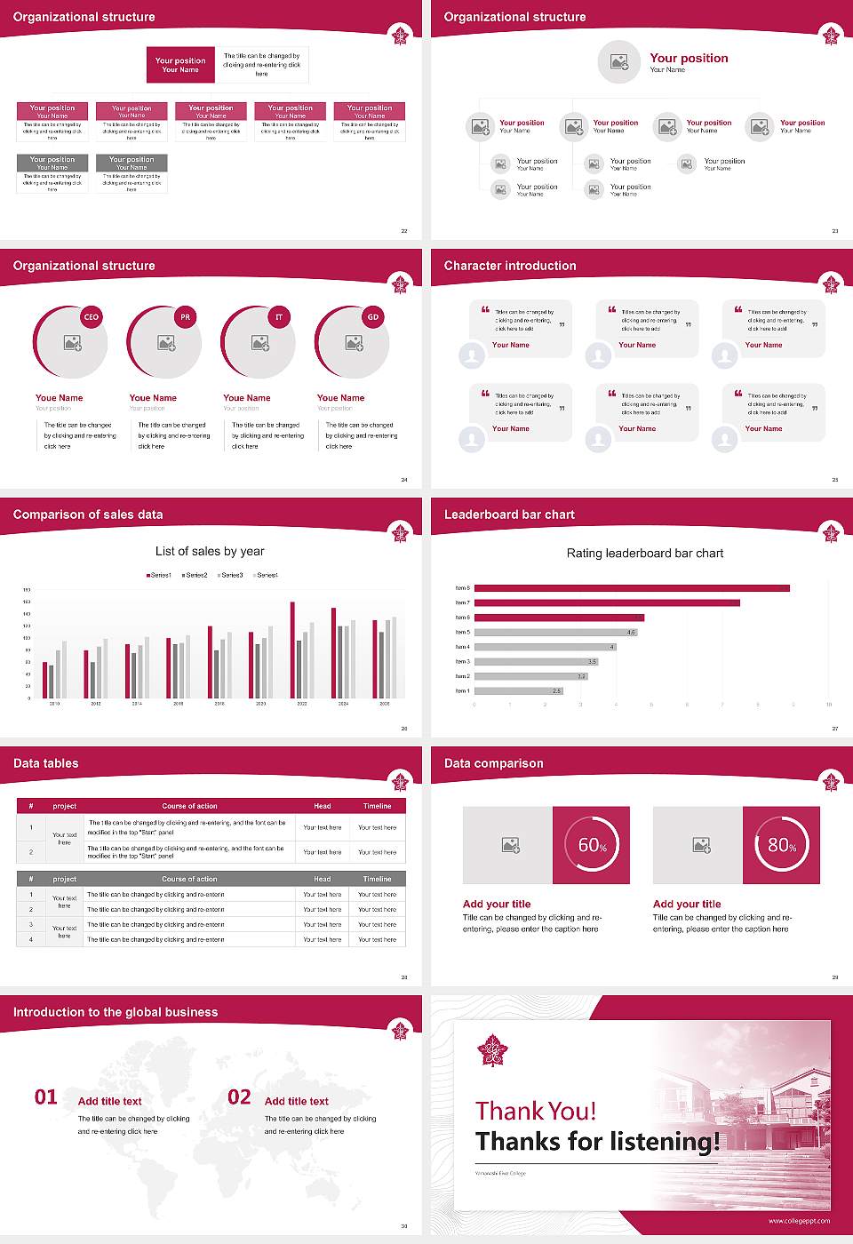 Yamanashi Eiwa College Academic Presentation/Research Findings Report PPT Template16:9 ratio PPT effect preview image4
