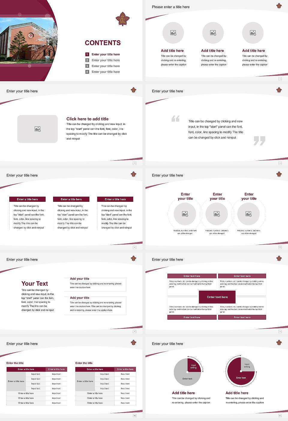 Toyo Eiwa University Course/Courseware Creation PPT Template16:9 ratio PPT effect preview image2