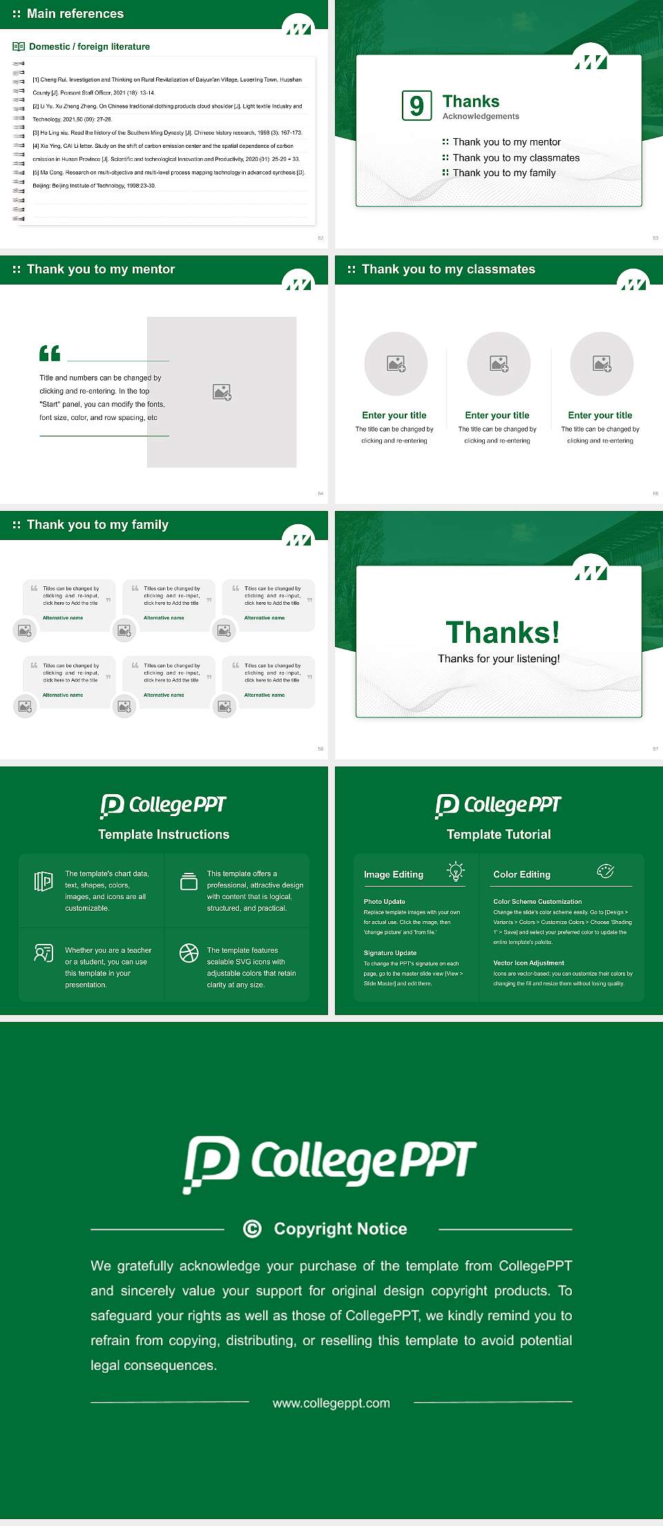 Wako University Graduation Thesis Defense PPT Template4:3 ratio PPT effect preview image7
