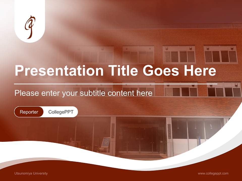 Utsunomiya University Lecture Sharing and Networking Event PPT Template4:3 ratio PPT effect preview image4