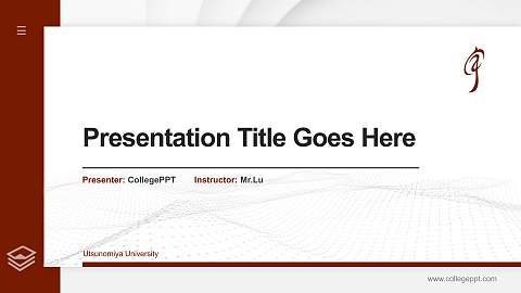 Utsunomiya University Thesis Proposal/Graduation Defense PPT Template