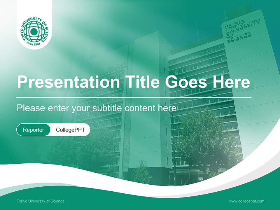 Tokyo University of Science Lecture Sharing and Networking Event PPT Template4:3 ratio PPT effect preview image4