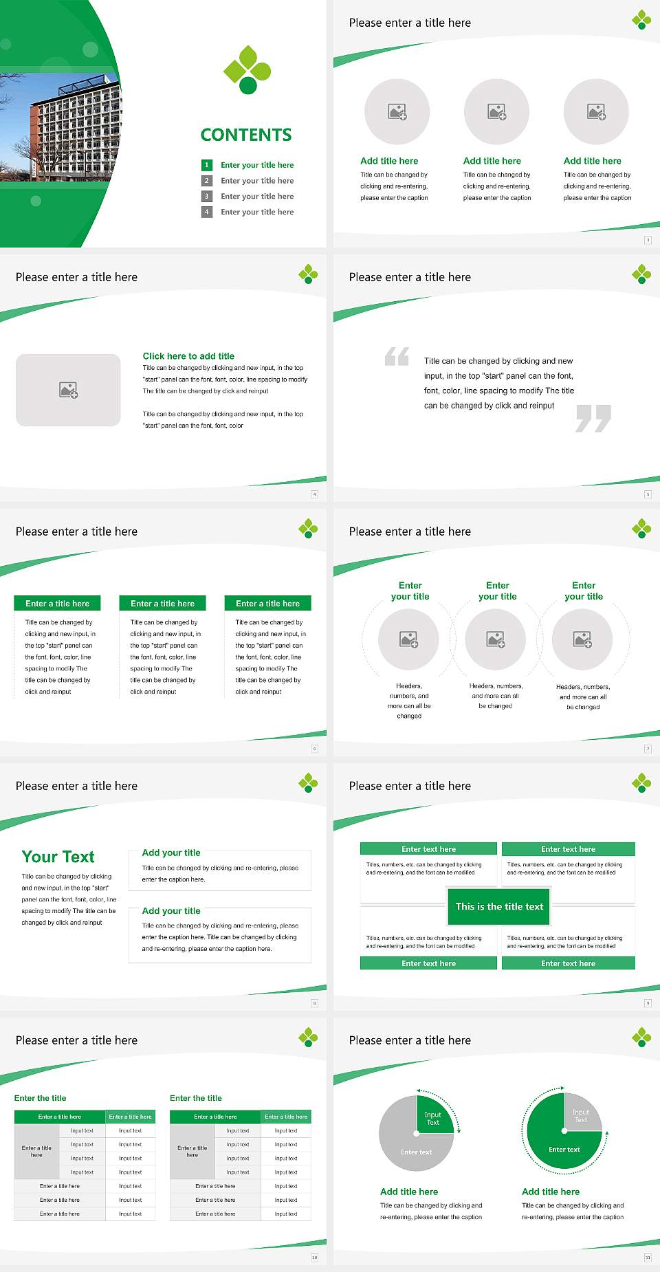 University of Human Environments Course/Courseware Creation PPT Template4:3 ratio PPT effect preview image2
