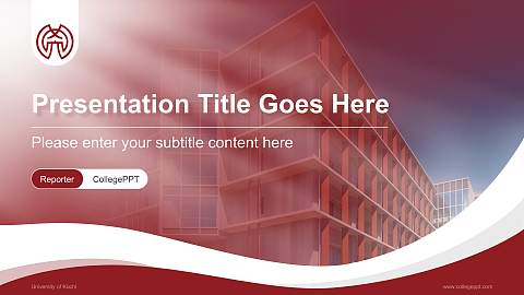 University of Kochi Lecture Sharing and Networking Event PPT Template