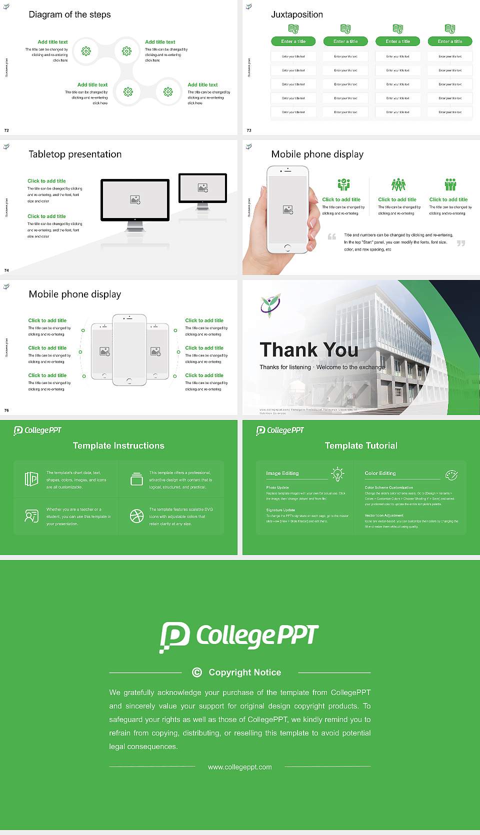 Yamagata Prefectural Yonezawa University of Nutrition Sciences Competition/Entrepreneurship Contest PPT Template16:9 ratio PPT effect preview image9