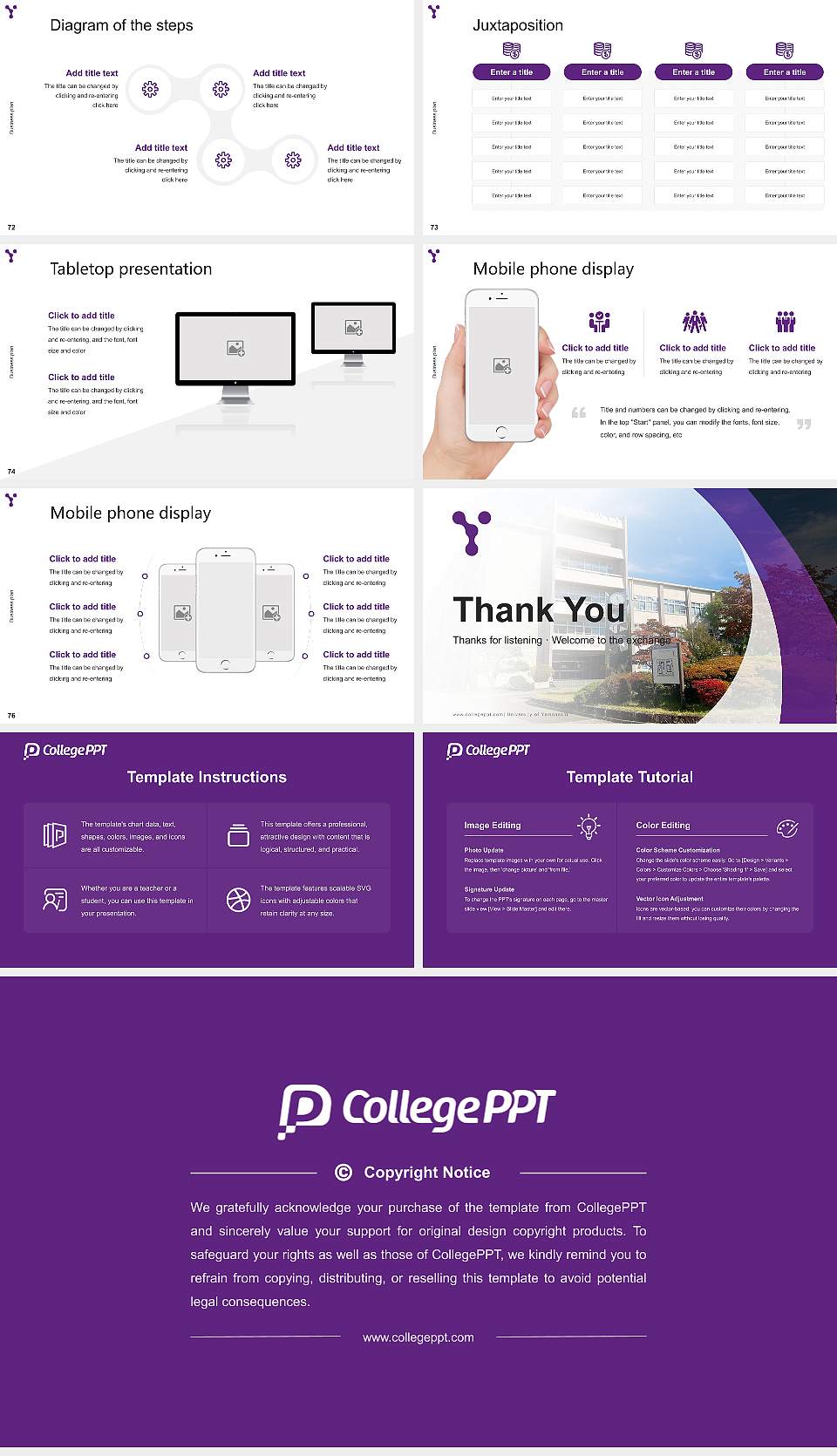 University of Yamanashi Competition/Entrepreneurship Contest PPT Template16:9 ratio PPT effect preview image9
