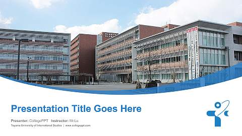 Toyama University of International Studies Course/Courseware Creation PPT Template