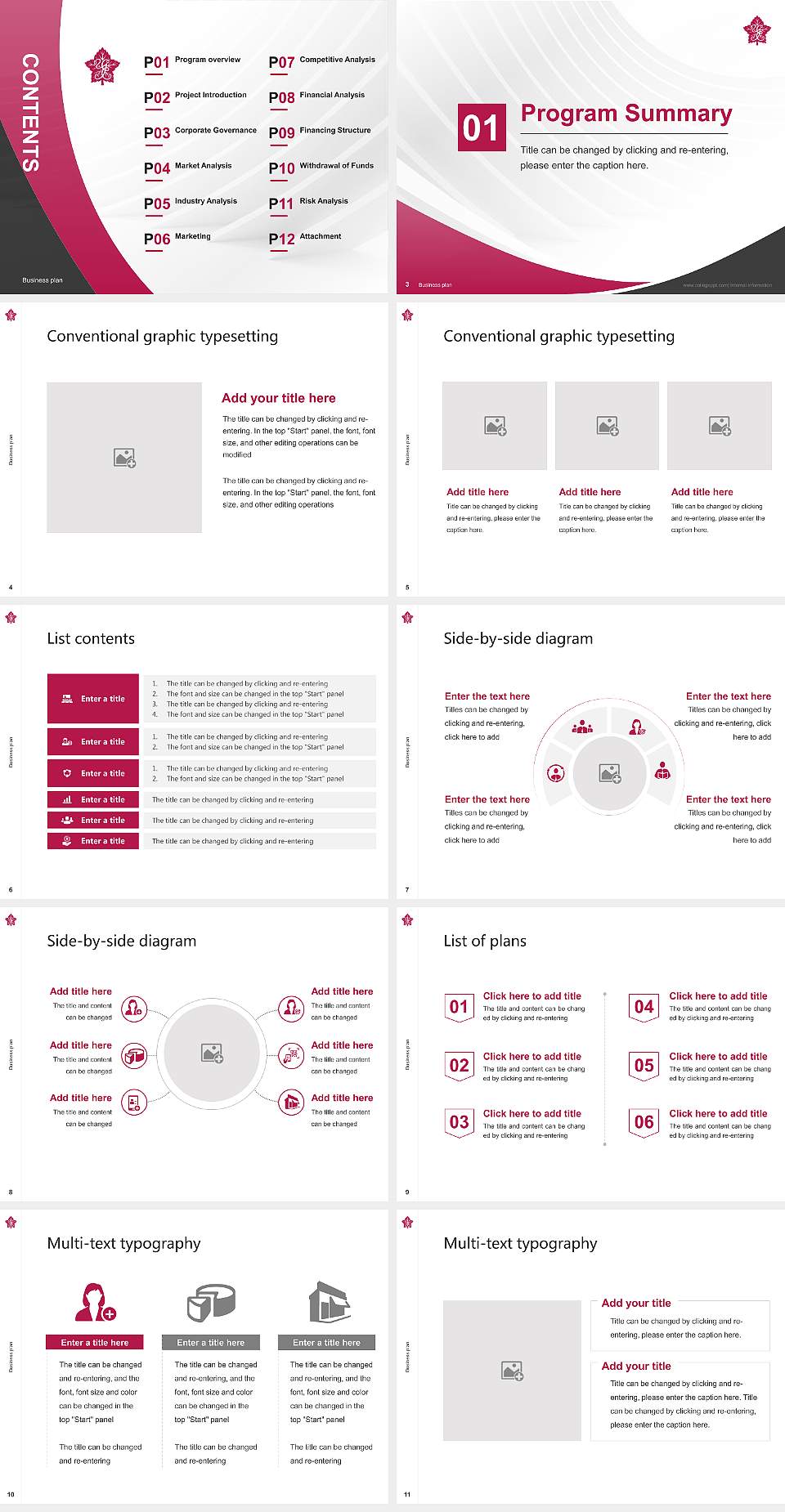 Yamanashi Eiwa College Competition/Entrepreneurship Contest PPT Template4:3 ratio PPT effect preview image2