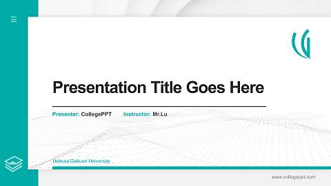 Uekusa Gakuen University Thesis Proposal/Graduation Defense PPT Template