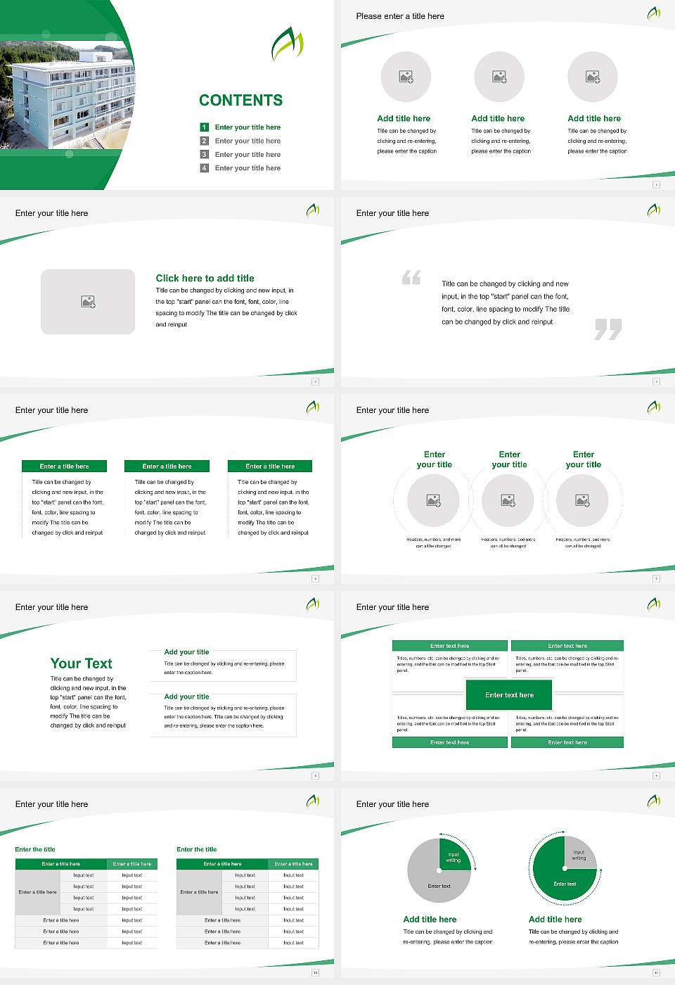 Tottori College of Nursing Course/Courseware Creation PPT Template16:9 ratio PPT effect preview image2