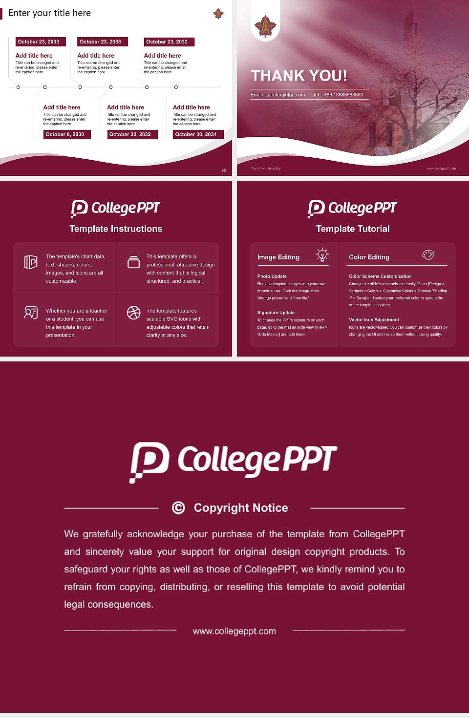 Toyo Eiwa University Lecture Sharing and Networking Event PPT Template4:3 ratio PPT effect preview image4