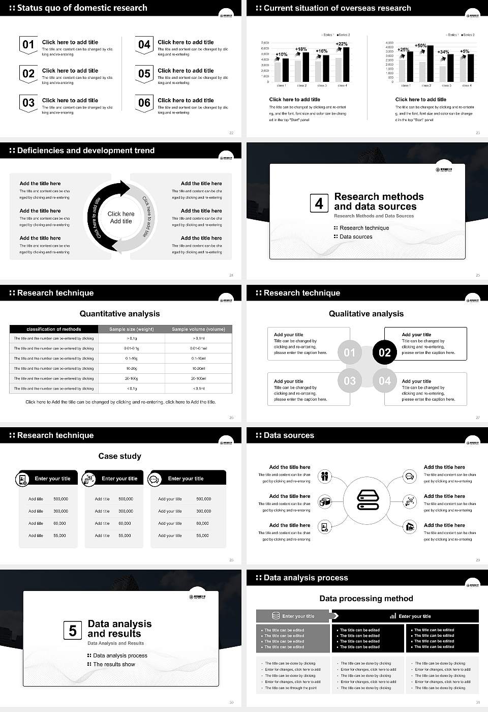 Tokyo Online University Graduation Thesis Defense PPT Template16:9 ratio PPT effect preview image4
