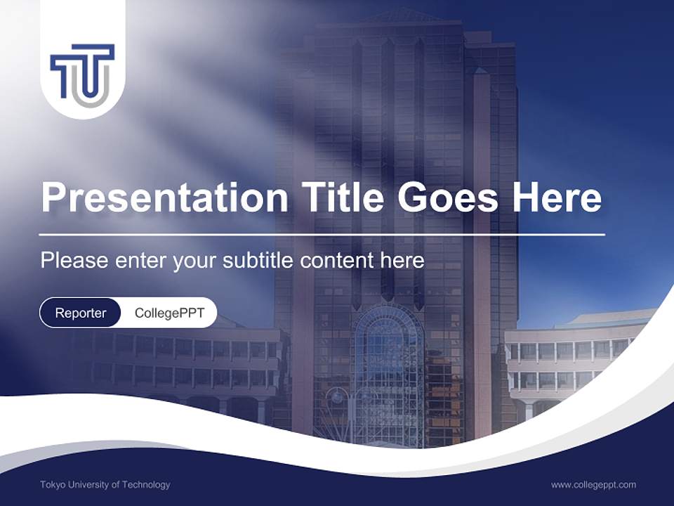 Tokyo University of Technology Lecture Sharing and Networking Event PPT Template4:3 ratio PPT effect preview image4