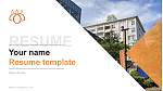 Tsurumi University Resume PPT Template