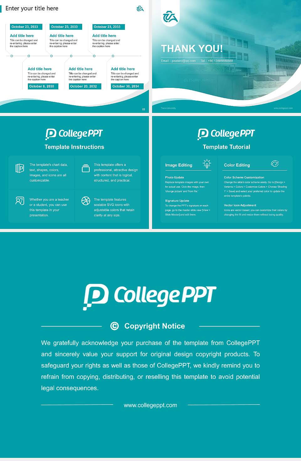 Tsuru University Lecture Sharing and Networking Event PPT Template4:3 ratio PPT effect preview image4
