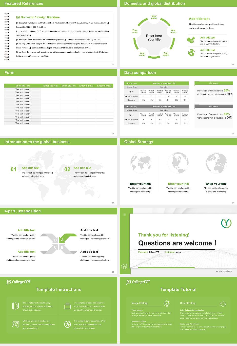 Yamaguchi University Thesis Proposal/Graduation Defense PPT Template16:9 ratio PPT effect preview image4