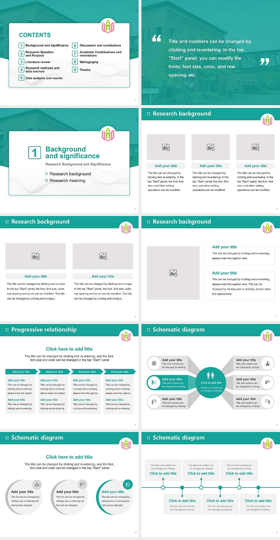 University of Niigata Prefecture Graduation Thesis Defense PPT Template4:3 ratio PPT effect preview image2