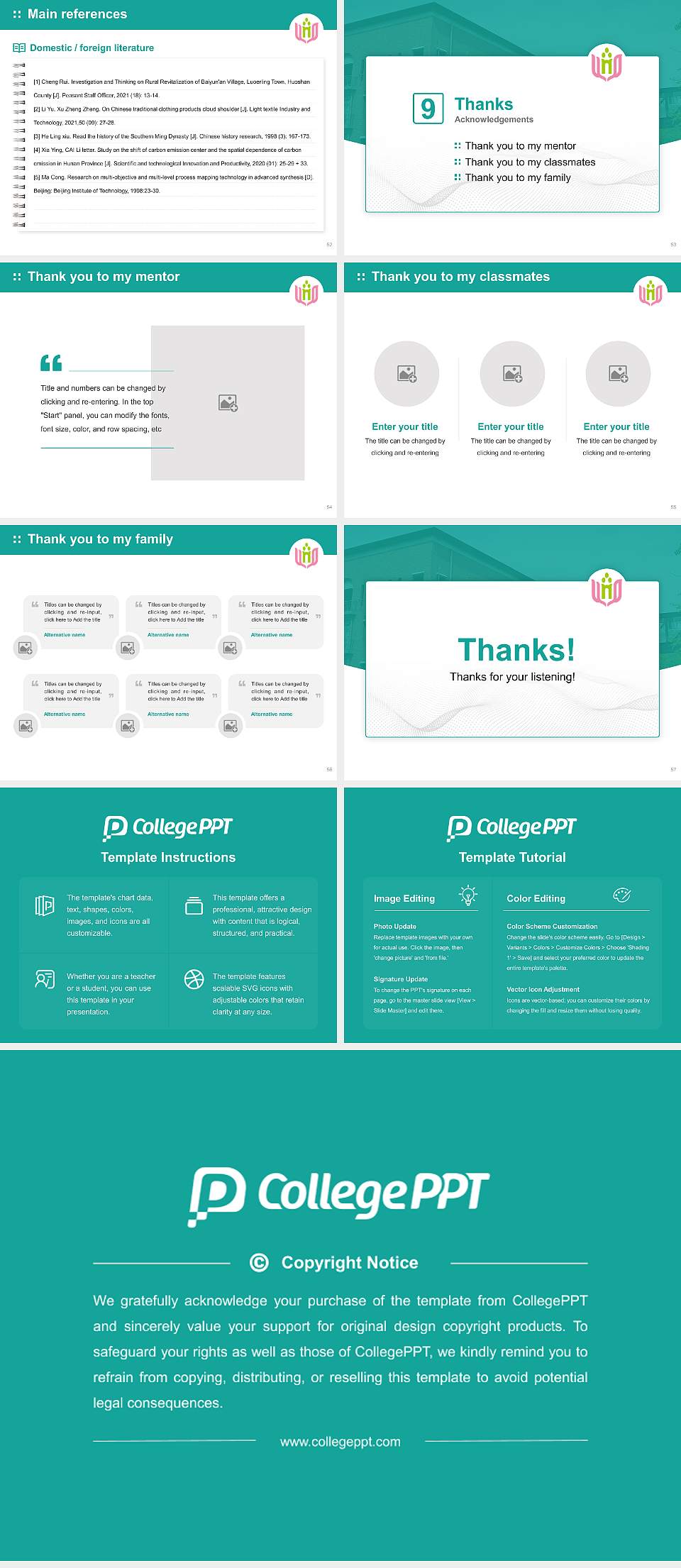 University of Niigata Prefecture Graduation Thesis Defense PPT Template4:3 ratio PPT effect preview image7