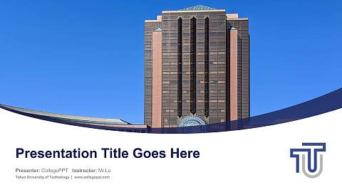 Tokyo University of Technology Course/Courseware Creation PPT Template