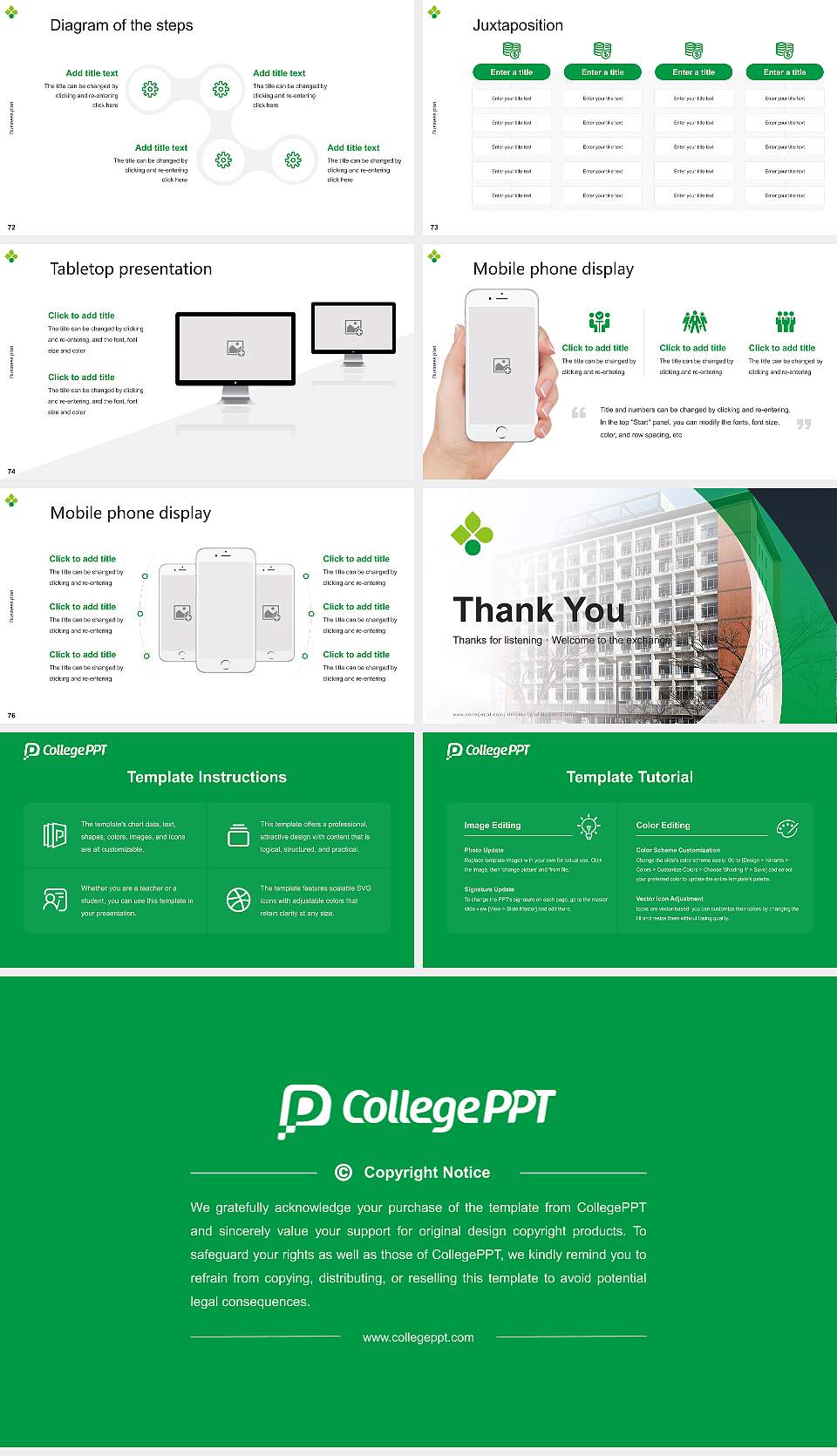University of Human Environments Competition/Entrepreneurship Contest PPT Template16:9 ratio PPT effect preview image9
