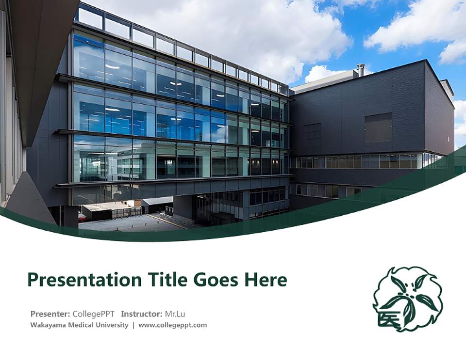 Wakayama Medical University Course/Courseware Creation PPT Template4:3 ratio PPT effect preview image5