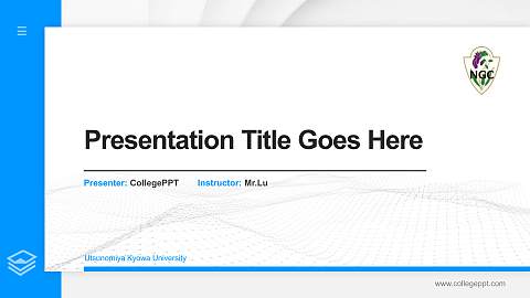 Utsunomiya Kyowa University Thesis Proposal/Graduation Defense PPT Template
