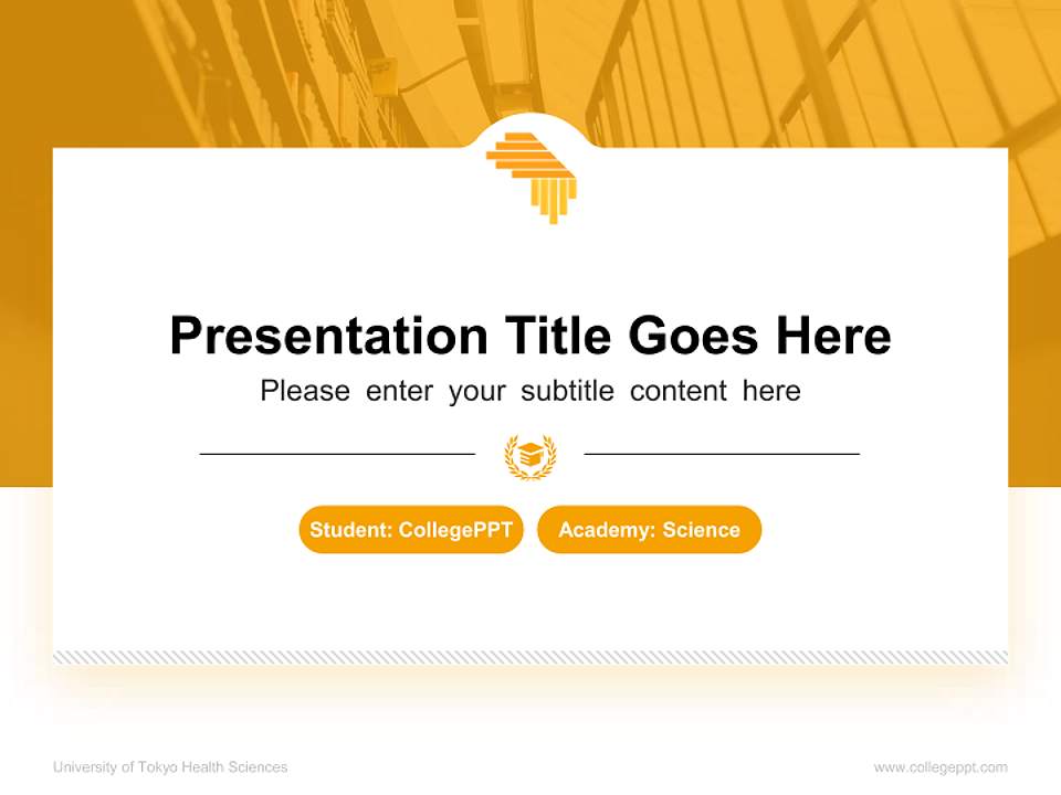 University of Tokyo Health Sciences National Scholarship Defense PPT Template4:3 ratio PPT effect preview image4