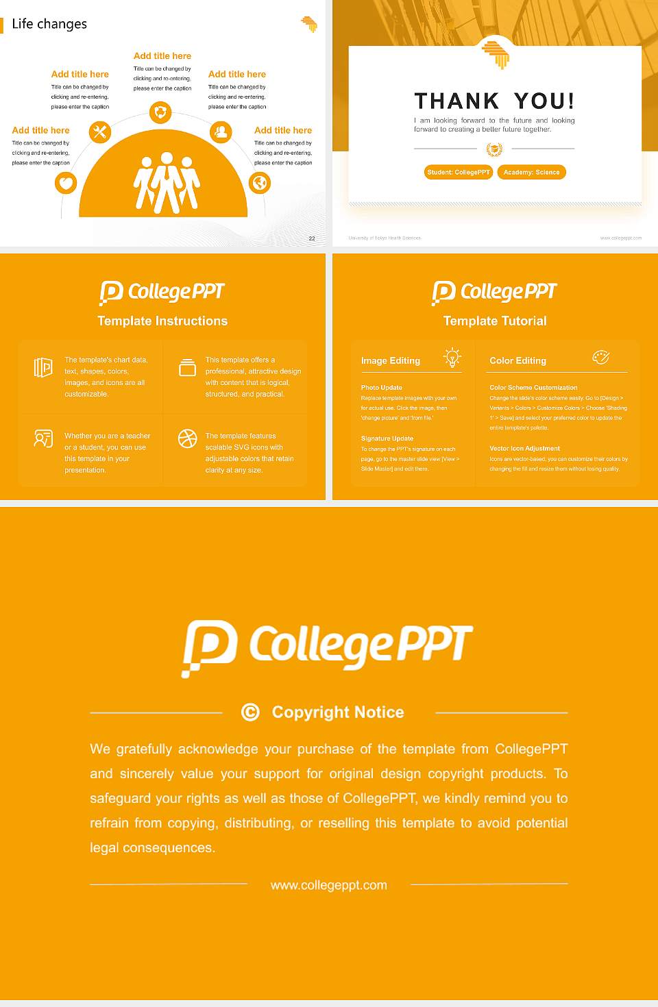 University of Tokyo Health Sciences National Scholarship Defense PPT Template4:3 ratio PPT effect preview image4