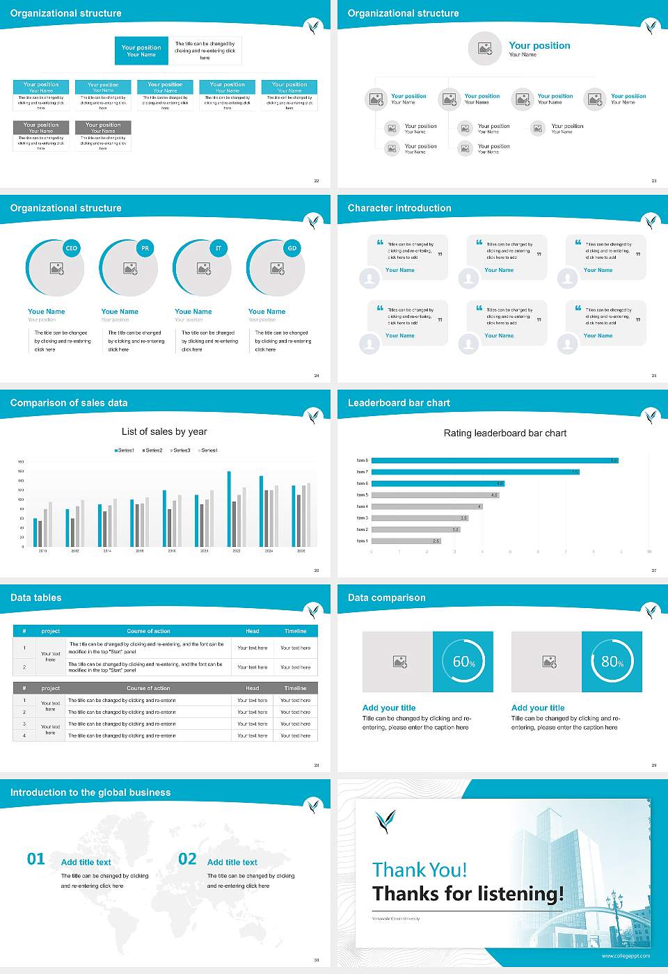 Yamanashi Gakuin University Academic Presentation/Research Findings Report PPT Template16:9 ratio PPT effect preview image4