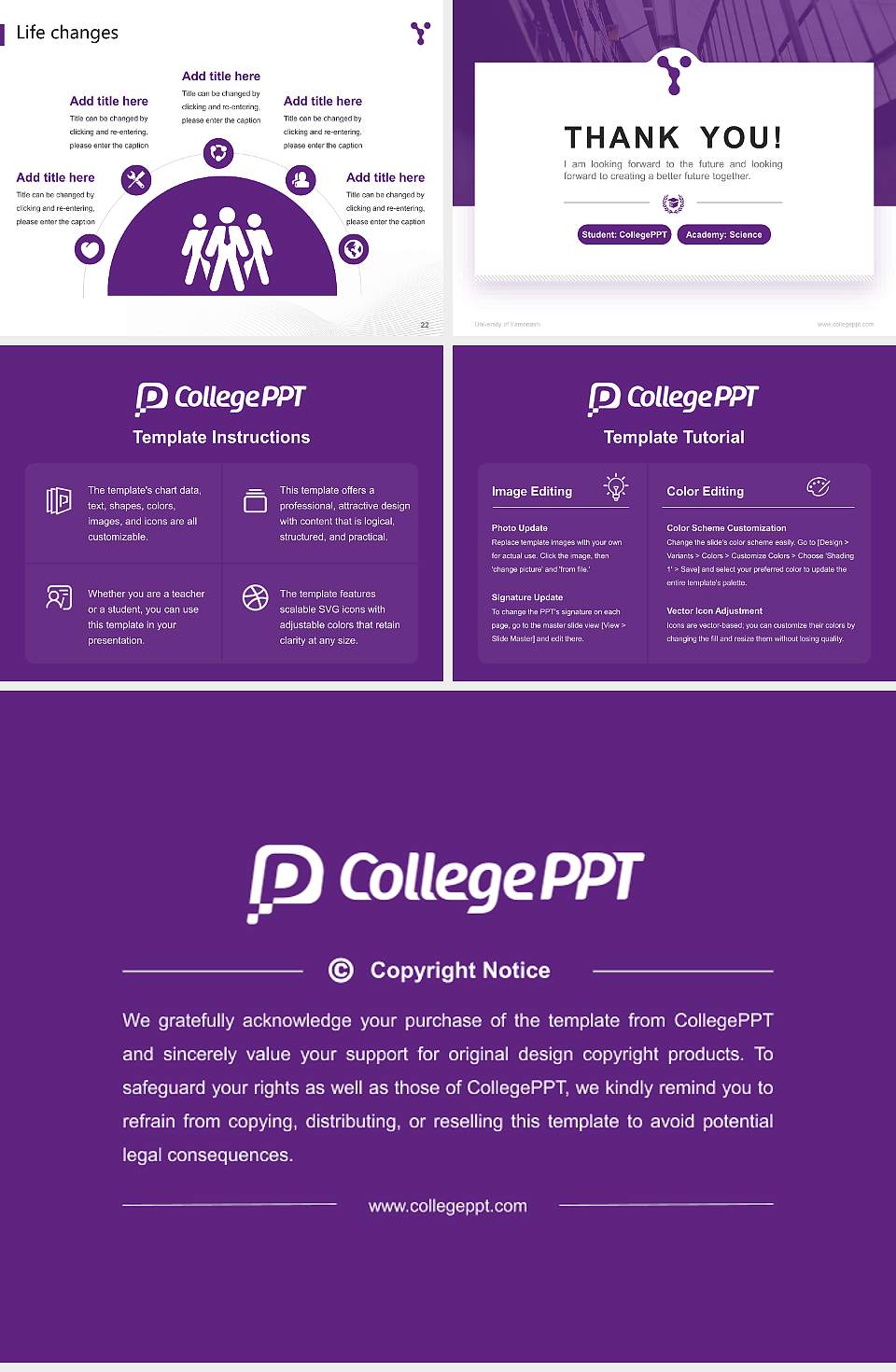 University of Yamanashi National Scholarship Defense PPT Template4:3 ratio PPT effect preview image4