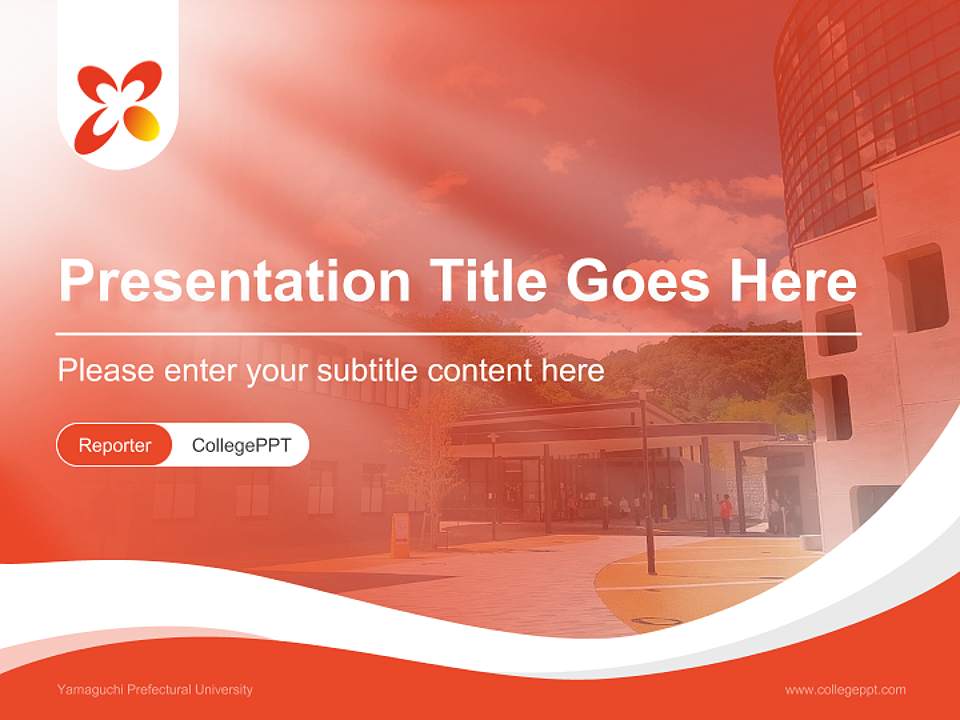 Yamaguchi Prefectural University Lecture Sharing and Networking Event PPT Template4:3 ratio PPT effect preview image4