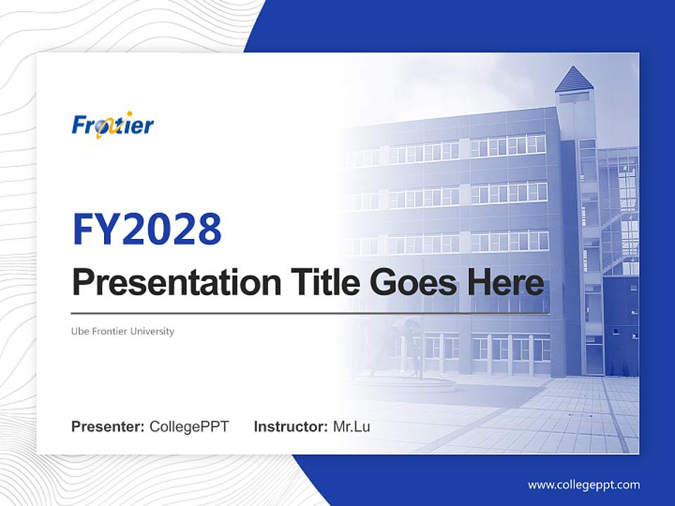 Ube Frontier University Academic Presentation/Research Findings Report PPT Template4:3 ratio PPT effect preview image5