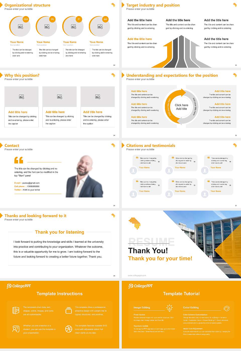 University of Tokyo Health Sciences Resume PPT Template16:9 ratio PPT effect preview image4