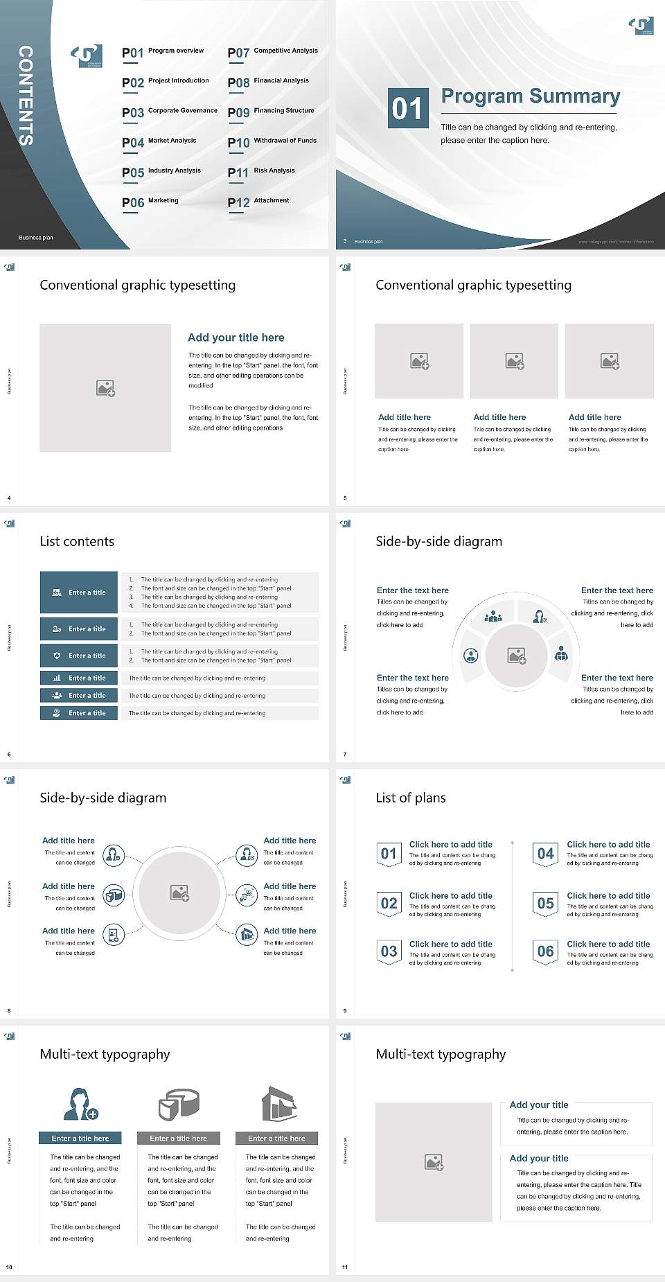 University of Toyama Competition/Entrepreneurship Contest PPT Template4:3 ratio PPT effect preview image2