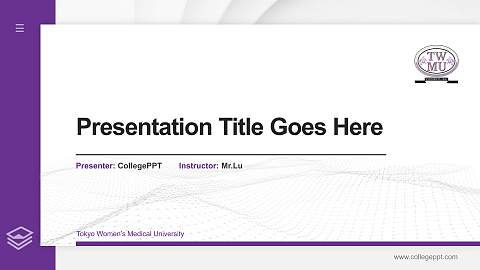 Tokyo Women’s Medical University Thesis Proposal/Graduation Defense PPT Template