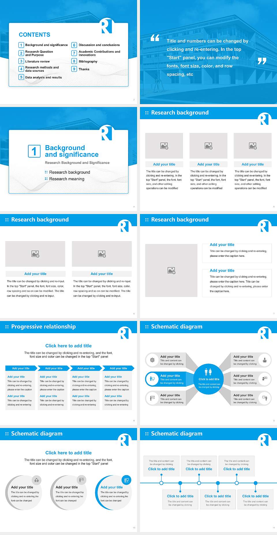 University of Marketing and Distribution Sciences Graduation Thesis Defense PPT Template4:3 ratio PPT effect preview image2