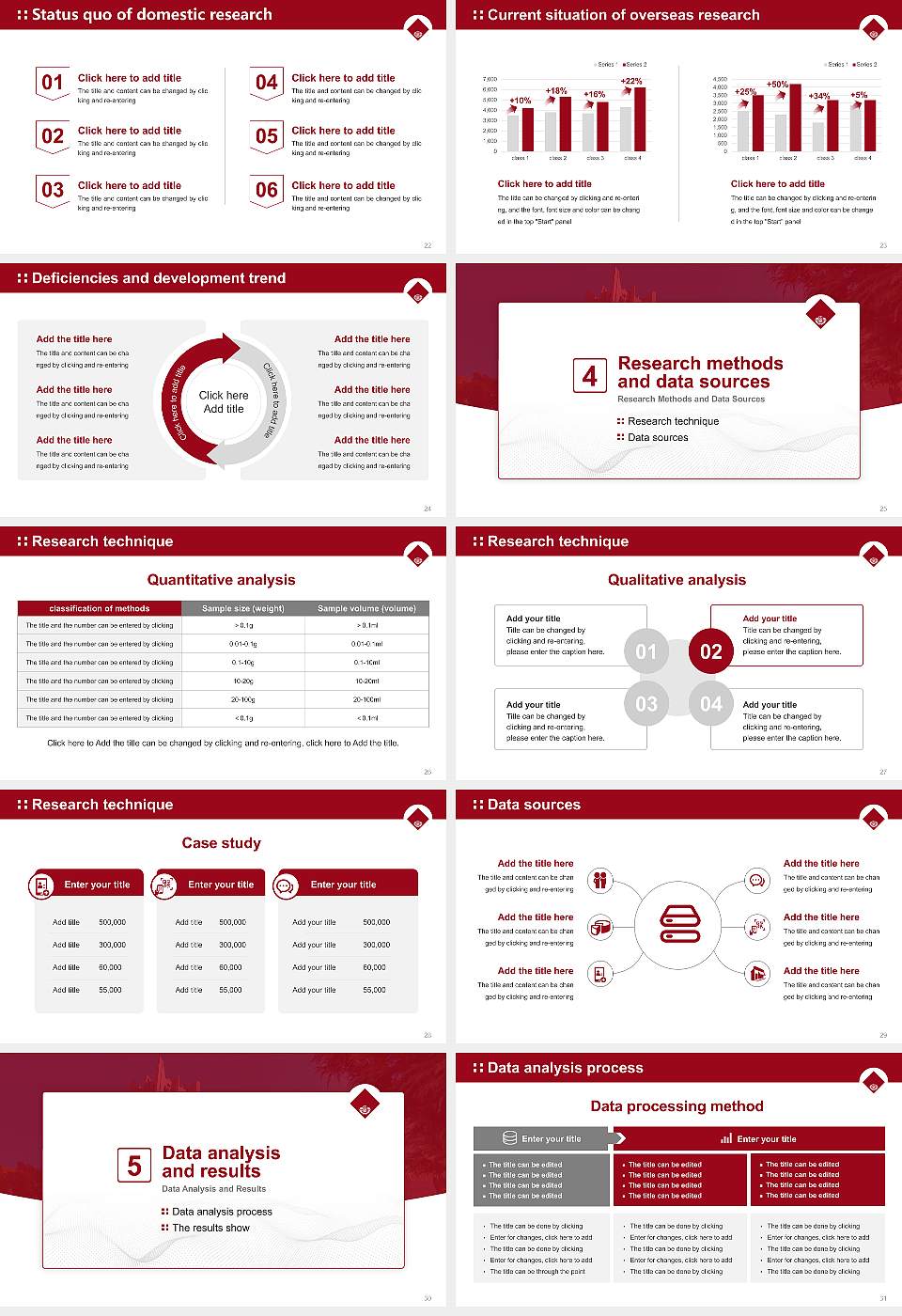 Waseda University Graduation Thesis Defense PPT Template16:9 ratio PPT effect preview image4