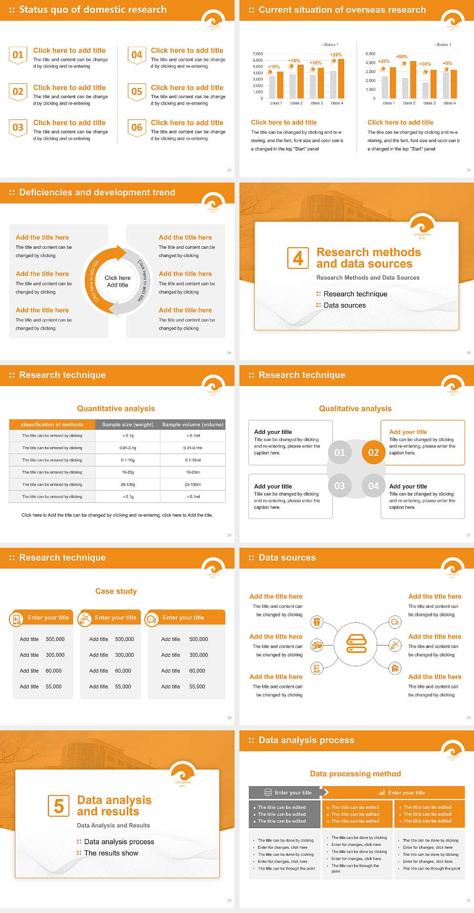 Wakayama University Graduation Thesis Defense PPT Template4:3 ratio PPT effect preview image4