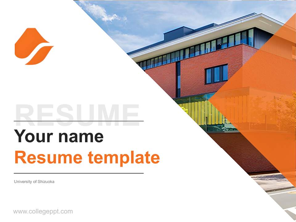 University of Shizuoka Resume PPT Template4:3 ratio PPT effect preview image5