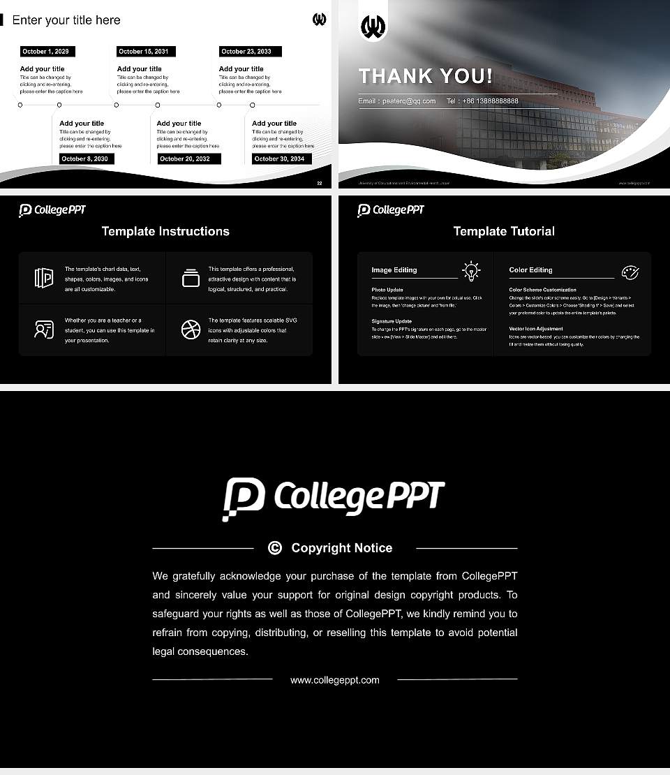 University of Occupational and Environmental Health, Japan Lecture Sharing and Networking Event PPT Template16:9 ratio PPT effect preview image4
