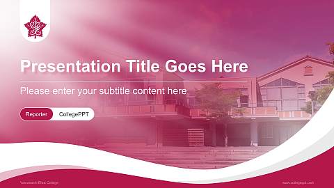 Yamanashi Eiwa College Lecture Sharing and Networking Event PPT Template