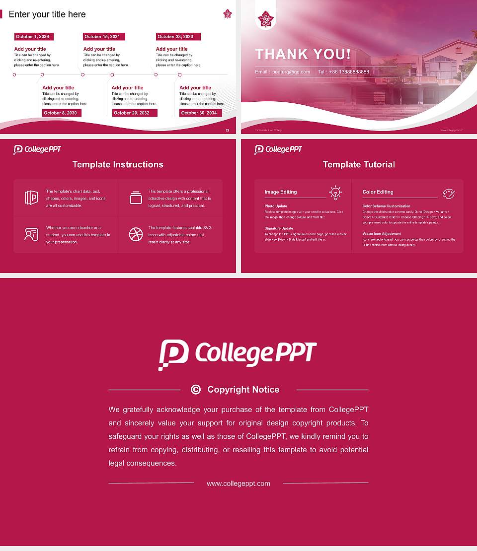 Yamanashi Eiwa College Lecture Sharing and Networking Event PPT Template16:9 ratio PPT effect preview image4