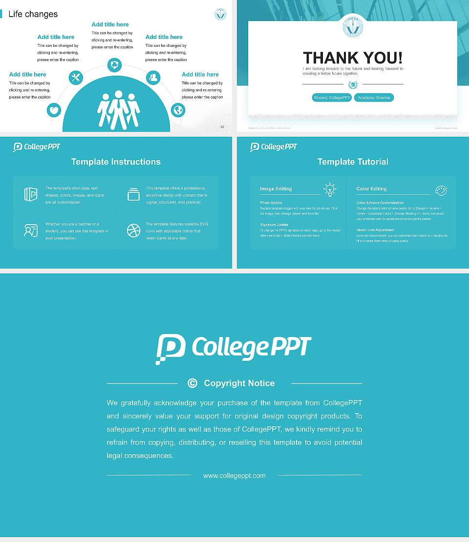 University of Human Arts and Sciences National Scholarship Defense PPT Template16:9 ratio PPT effect preview image4